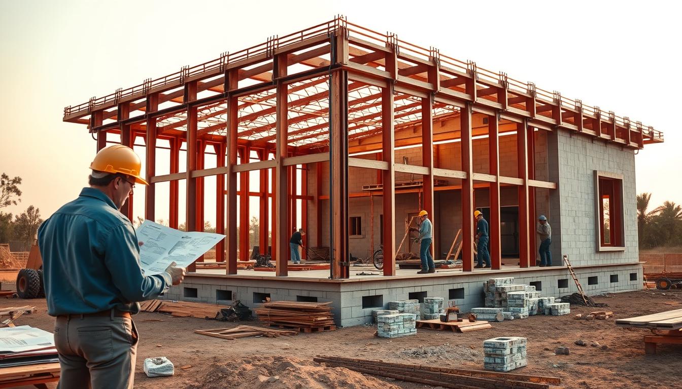 quy trình xây dựng nhà khung thép